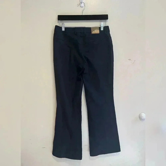 Escada Wide Leg Navy Cotton Pants - Picture 5 of 6